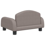 vidaXL Canapea pentru copii, gri taupe, 50x40x30 cm, material textil vidaXL Canapea pentru copii, gri taupe, 50x40x30 cm, material textil
