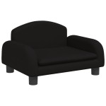 vidaXL Canapea pentru copii, negru, 50x40x30 cm, material textil vidaXL Canapea pentru copii, negru, 50x40x30 cm, material textil