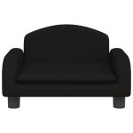 vidaXL Canapea pentru copii, negru, 50x40x30 cm, material textil vidaXL Canapea pentru copii, negru, 50x40x30 cm, material textil