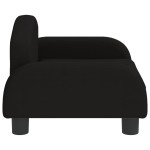 vidaXL Canapea pentru copii, negru, 50x40x30 cm, material textil vidaXL Canapea pentru copii, negru, 50x40x30 cm, material textil