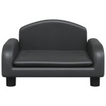 vidaXL Canapea pentru copii, negru, 50x40x30 cm, piele ecologică vidaXL Canapea pentru copii, negru, 50x40x30 cm, piele ecologică
