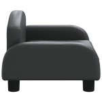 vidaXL Canapea pentru copii, negru, 50x40x30 cm, piele ecologică vidaXL Canapea pentru copii, negru, 50x40x30 cm, piele ecologică