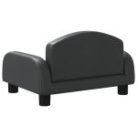 vidaXL Canapea pentru copii, negru, 50x40x30 cm, piele ecologică vidaXL Canapea pentru copii, negru, 50x40x30 cm, piele ecologică