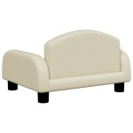 vidaXL Canapea pentru copii, crem, 50x40x30 cm, piele ecologică vidaXL Canapea pentru copii, crem, 50x40x30 cm, piele ecologică