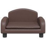 vidaXL Canapea pentru copii, maro, 50x40x30 cm, piele ecologică vidaXL Canapea pentru copii, maro, 50x40x30 cm, piele ecologică