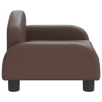 vidaXL Canapea pentru copii, maro, 50x40x30 cm, piele ecologică vidaXL Canapea pentru copii, maro, 50x40x30 cm, piele ecologică