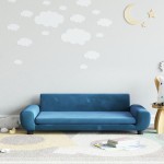 vidaXL Canapea pentru copii, albastru, 100x54x33 cm, catifea vidaXL Canapea pentru copii, albastru, 100x54x33 cm, catifea