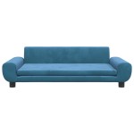 vidaXL Canapea pentru copii, albastru, 100x54x33 cm, catifea vidaXL Canapea pentru copii, albastru, 100x54x33 cm, catifea