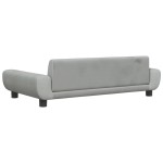 vidaXL Canapea pentru copii, gri deschis, 100x54x33 cm, catifea