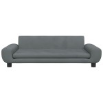 vidaXL Canapea pentru copii, gri închis, 100x54x33 cm, catifea vidaXL Canapea pentru copii, gri închis, 100x54x33 cm, catifea