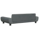 vidaXL Canapea pentru copii, gri închis, 100x54x33 cm, catifea vidaXL Canapea pentru copii, gri închis, 100x54x33 cm, catifea