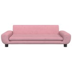 vidaXL Canapea pentru copii, roz, 100x54x33 cm, catifea
