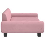 vidaXL Canapea pentru copii, roz, 100x54x33 cm, catifea