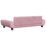 vidaXL Canapea pentru copii, roz, 100x54x33 cm, catifea