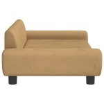 vidaXL Canapea pentru copii, maro, 100x54x33 cm, catifea