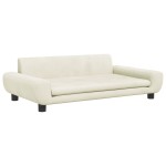 vidaXL Canapea pentru copii, crem, 100x54x33 cm, catifea vidaXL Canapea pentru copii, crem, 100x54x33 cm, catifea