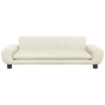 vidaXL Canapea pentru copii, crem, 100x54x33 cm, catifea vidaXL Canapea pentru copii, crem, 100x54x33 cm, catifea