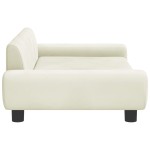 vidaXL Canapea pentru copii, crem, 100x54x33 cm, catifea vidaXL Canapea pentru copii, crem, 100x54x33 cm, catifea