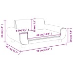 vidaXL Canapea pentru copii, albastru, 70x45x33 cm, catifea vidaXL Canapea pentru copii, albastru, 70x45x33 cm, catifea