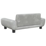 vidaXL Canapea pentru copii, gri deschis, 70x45x33 cm, catifea vidaXL Canapea pentru copii, gri deschis, 70x45x33 cm, catifea