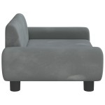 vidaXL Canapea pentru copii, gri închis, 70x45x33 cm, catifea vidaXL Canapea pentru copii, gri închis, 70x45x33 cm, catifea