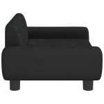 vidaXL Canapea pentru copii, negru, 70x45x33 cm, catifea vidaXL Canapea pentru copii, negru, 70x45x33 cm, catifea
