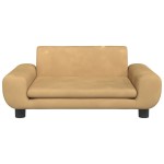 vidaXL Canapea pentru copii, maro, 70x45x33 cm, catifea vidaXL Canapea pentru copii, maro, 70x45x33 cm, catifea