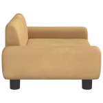vidaXL Canapea pentru copii, maro, 70x45x33 cm, catifea vidaXL Canapea pentru copii, maro, 70x45x33 cm, catifea