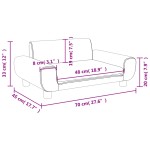 vidaXL Canapea pentru copii, maro, 70x45x33 cm, catifea vidaXL Canapea pentru copii, maro, 70x45x33 cm, catifea
