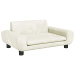 vidaXL Canapea pentru copii, crem, 70x45x33 cm, catifea
