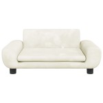 vidaXL Canapea pentru copii, crem, 70x45x33 cm, catifea
