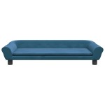 vidaXL Canapea pentru copii, albastru, 100x50x26 cm, catifea vidaXL Canapea pentru copii, albastru, 100x50x26 cm, catifea