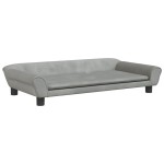 vidaXL Canapea pentru copii, gri deschis, 100x50x26 cm, catifea vidaXL Canapea pentru copii, gri deschis, 100x50x26 cm, catifea