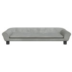 vidaXL Canapea pentru copii, gri deschis, 100x50x26 cm, catifea vidaXL Canapea pentru copii, gri deschis, 100x50x26 cm, catifea