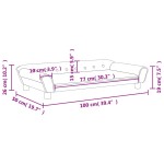 vidaXL Canapea pentru copii, gri deschis, 100x50x26 cm, catifea vidaXL Canapea pentru copii, gri deschis, 100x50x26 cm, catifea