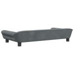vidaXL Canapea pentru copii, gri închis, 100x50x26 cm, catifea vidaXL Canapea pentru copii, gri închis, 100x50x26 cm, catifea