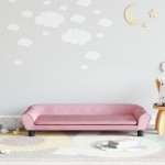 vidaXL Canapea pentru copii, roz, 100x50x26 cm, catifea vidaXL Canapea pentru copii, roz, 100x50x26 cm, catifea