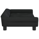 vidaXL Canapea pentru copii, negru, 100x50x26 cm, catifea vidaXL Canapea pentru copii, negru, 100x50x26 cm, catifea