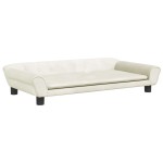 vidaXL Canapea pentru copii, crem, 100x50x26 cm, catifea vidaXL Canapea pentru copii, crem, 100x50x26 cm, catifea