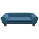 vidaXL Canapea pentru copii, albastru, 70x45x26 cm, catifea vidaXL Canapea pentru copii, albastru, 70x45x26 cm, catifea