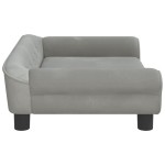 vidaXL Canapea pentru copii, gri deschis, 70x45x26 cm, catifea vidaXL Canapea pentru copii, gri deschis, 70x45x26 cm, catifea
