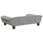 vidaXL Canapea pentru copii, gri deschis, 70x45x26 cm, catifea vidaXL Canapea pentru copii, gri deschis, 70x45x26 cm, catifea