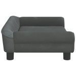 vidaXL Canapea pentru copii, gri închis, 70x45x26 cm, catifea vidaXL Canapea pentru copii, gri închis, 70x45x26 cm, catifea