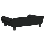 vidaXL Canapea pentru copii, negru, 70x45x26 cm, catifea