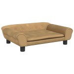 vidaXL Canapea pentru copii, maro, 70x45x26 cm, catifea vidaXL Canapea pentru copii, maro, 70x45x26 cm, catifea