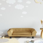 vidaXL Canapea pentru copii, maro, 70x45x26 cm, catifea vidaXL Canapea pentru copii, maro, 70x45x26 cm, catifea