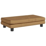 vidaXL Canapea pentru copii cu taburet maro 100x50x30 cm catifea vidaXL Canapea pentru copii cu taburet maro 100x50x30 cm catifea
