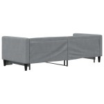 vidaXL Pat de zi cu extensie, gri deschis, 80x200 cm, textil vidaXL Pat de zi cu extensie, gri deschis, 80x200 cm, textil