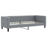 vidaXL Pat de zi cu extensie, gri deschis, 80x200 cm, textil vidaXL Pat de zi cu extensie, gri deschis, 80x200 cm, textil