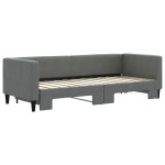 vidaXL Pat de zi cu extensie, gri închis, 80x200 cm, textil vidaXL Pat de zi cu extensie, gri închis, 80x200 cm, textil